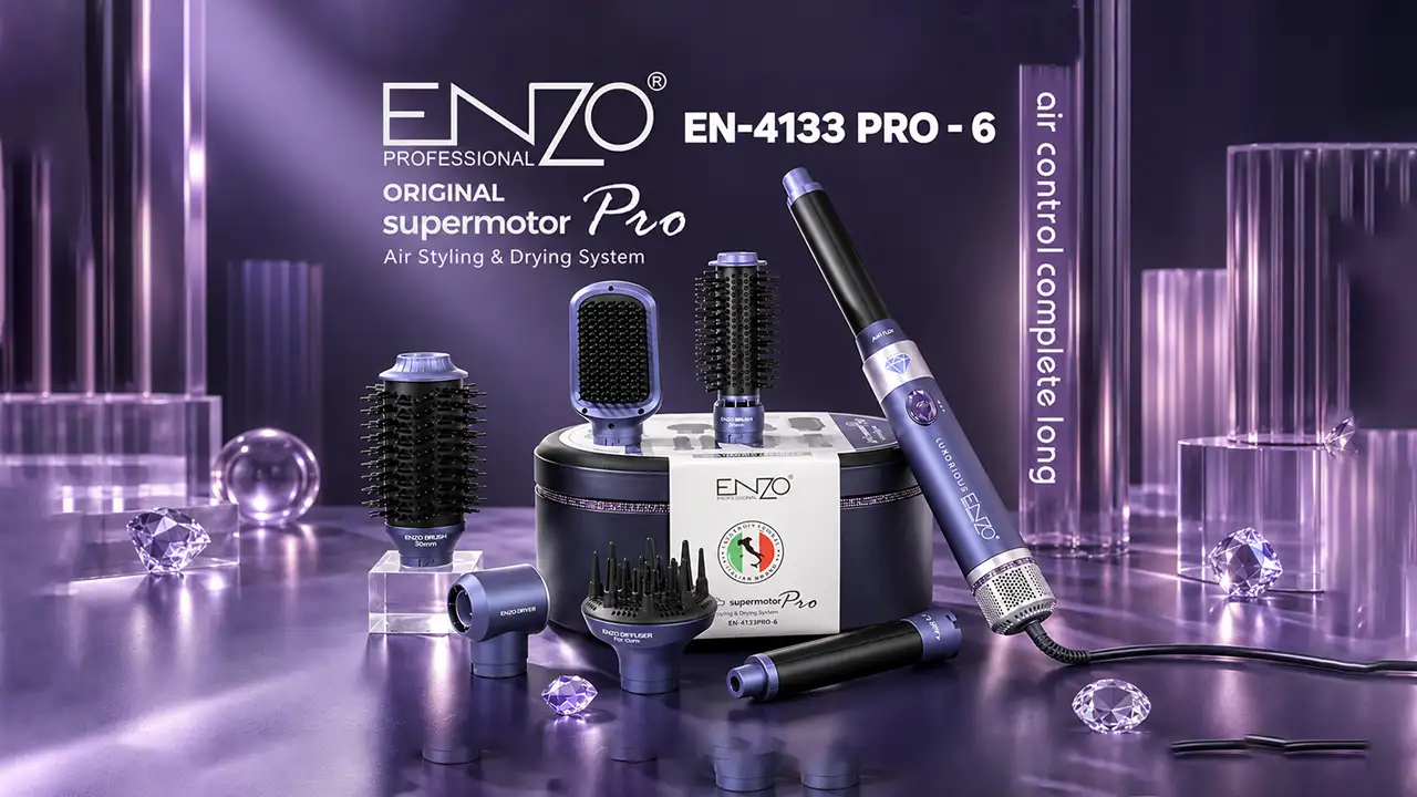 Enzo 4133 Supermotor Pro 6-in-1 Air Styling and Drying System