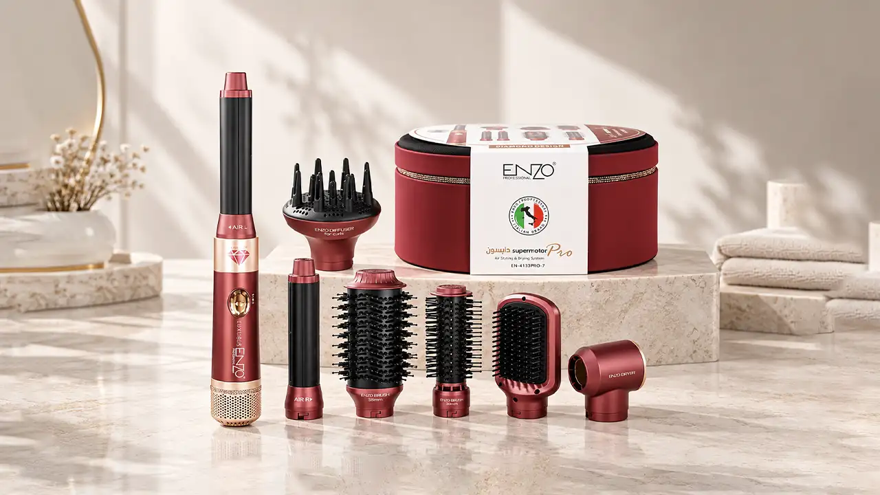 Enzo 4133 Supermotor Pro 6-in-1 Air Styling and Drying System