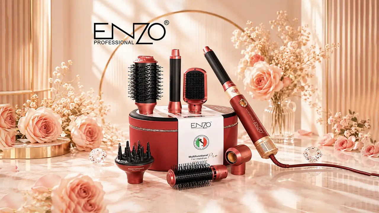 Enzo 4133 Supermotor Pro 6-in-1 Air Styling and Drying System