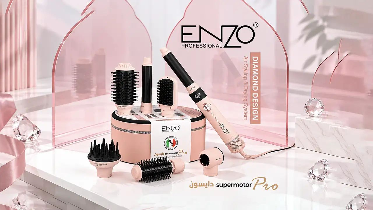 Enzo 4133 Supermotor Pro 6-in-1 Air Styling and Drying System