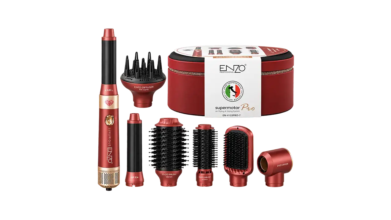 Enzo 4133 Supermotor Pro 6-in-1 Air Styling and Drying System