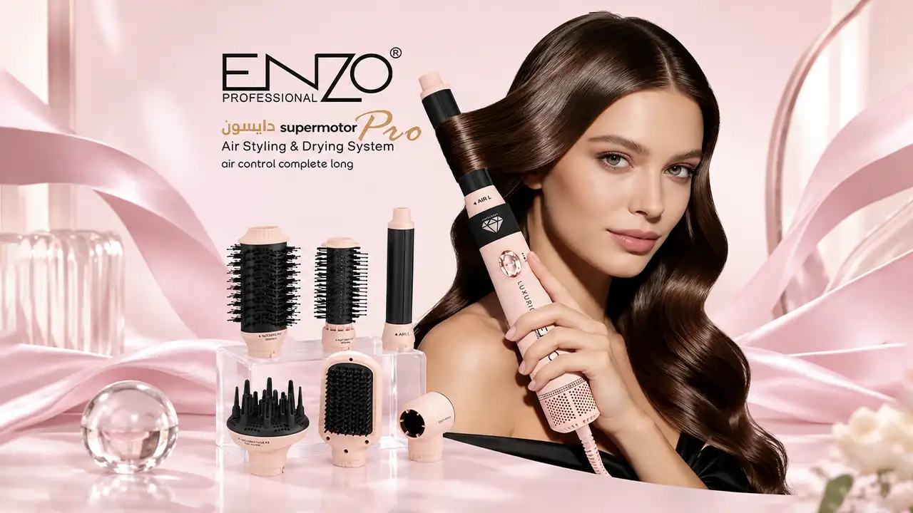Enzo 4133 Supermotor Pro 6-in-1 Air Styling and Drying System