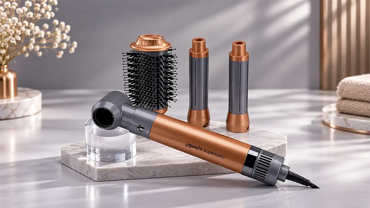 Enzo EN-4131 4-in-1 Automatic Air Hair Styler - 1500W - Rose Gold