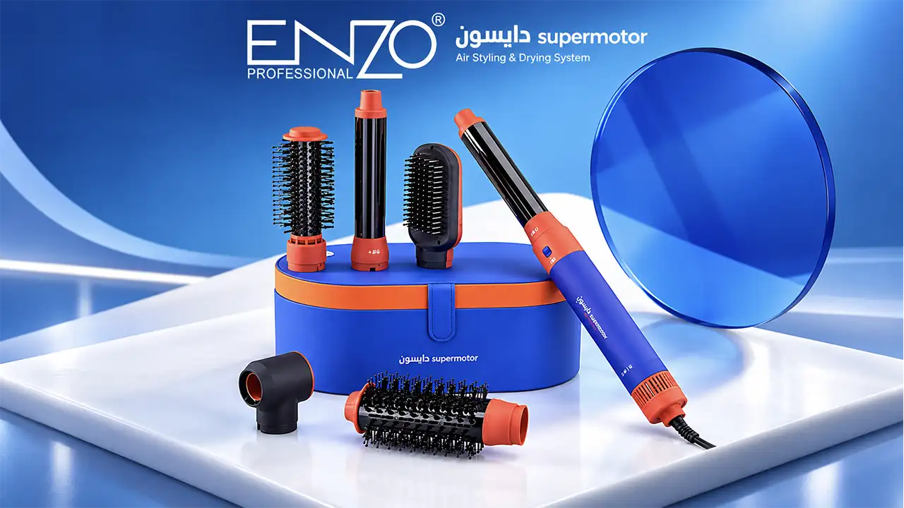 Enzo EN-4133 Airwrap 7-in-1 Professional Ionic Hair Styler