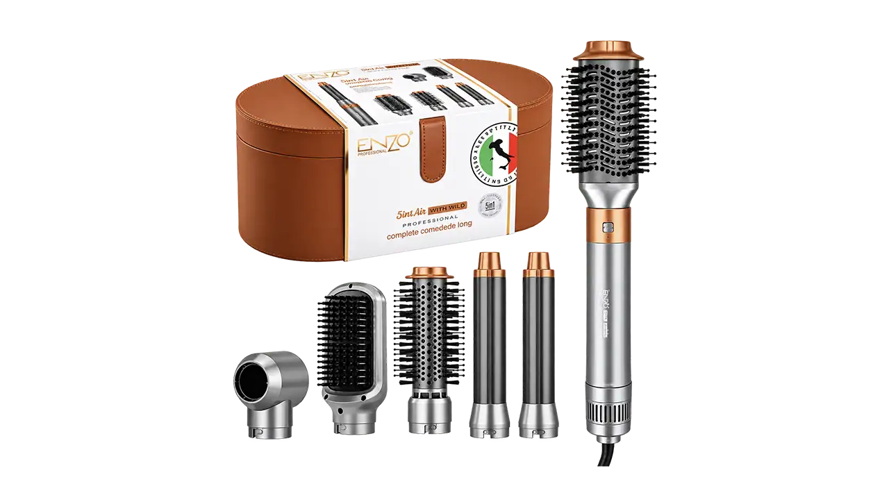 Enzo EN-4133 Airwrap 7-in-1 Professional Ionic Hair Styler