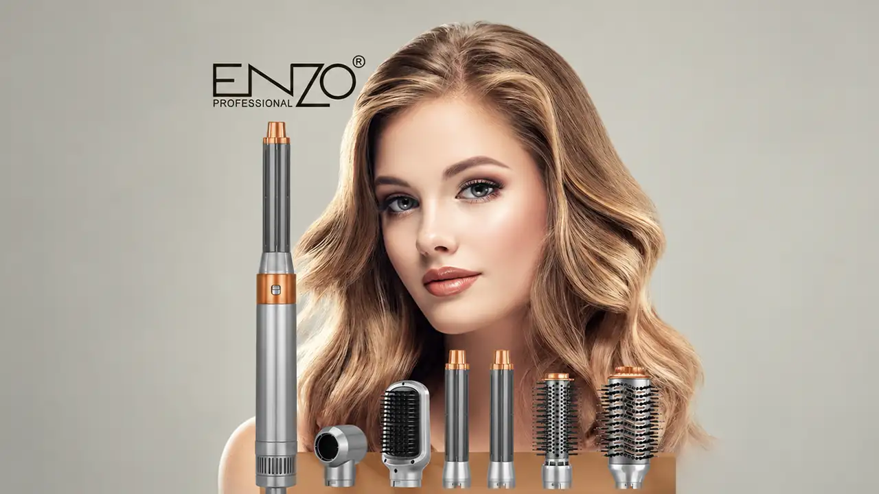 Enzo EN-4133 Airwrap 7-in-1 Professional Ionic Hair Styler