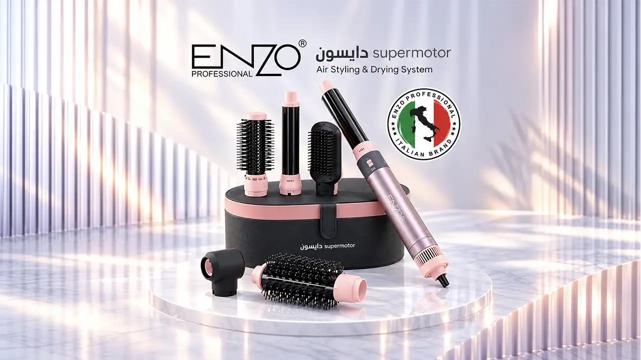 Enzo EN-4133 Airwrap 7-in-1 Professional Ionic Hair Styler