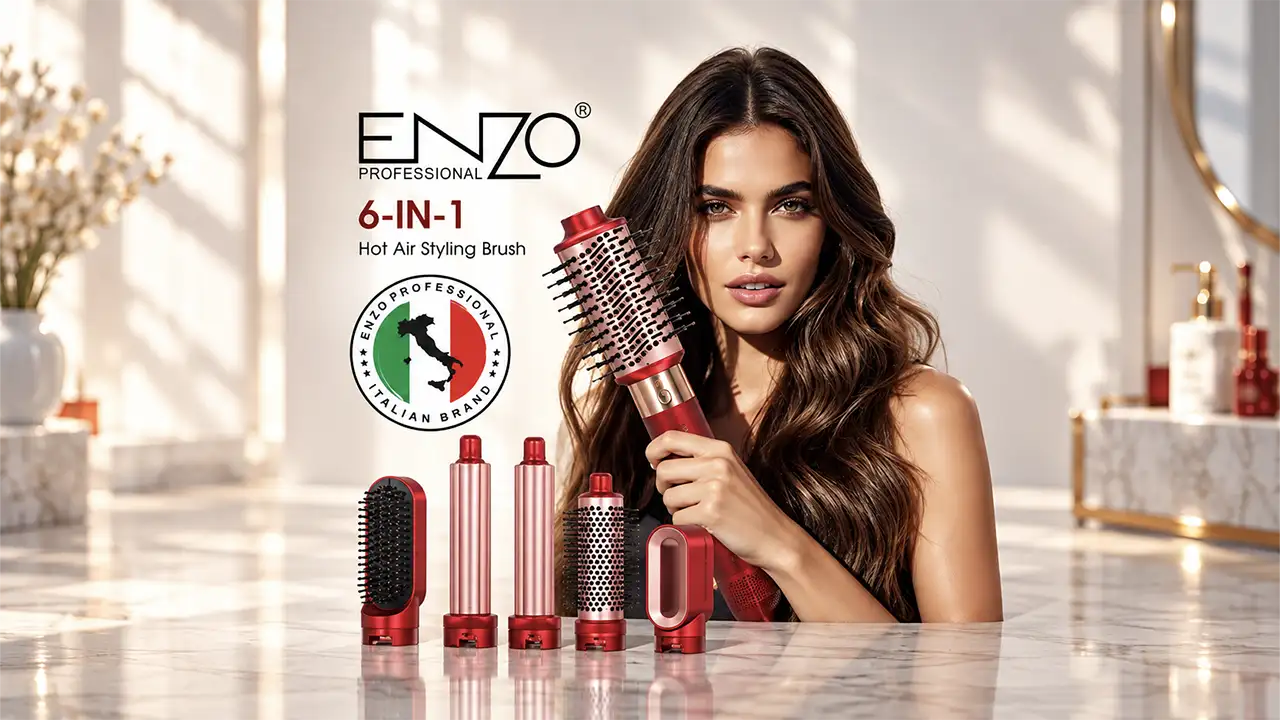 Enzo EN-4140 6-in-1 Hot Air Styling Brush