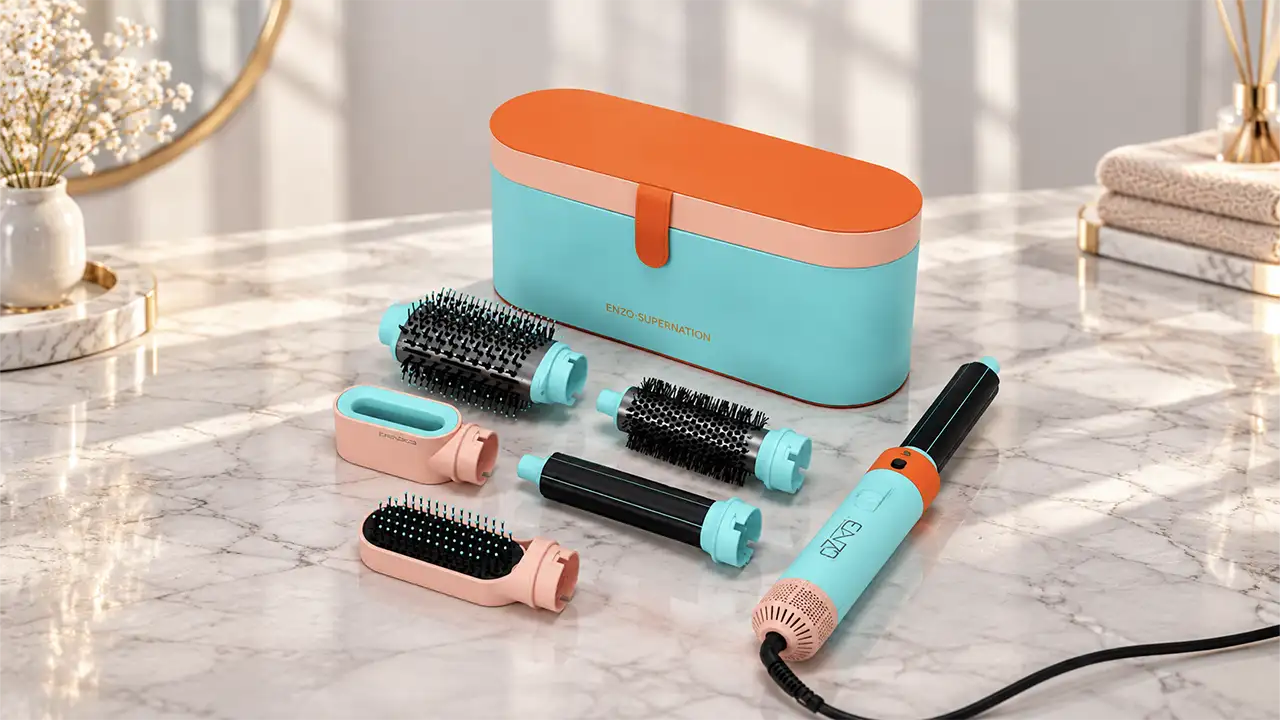 Enzo EN-4140 6-in-1 Hot Air Styling Brush