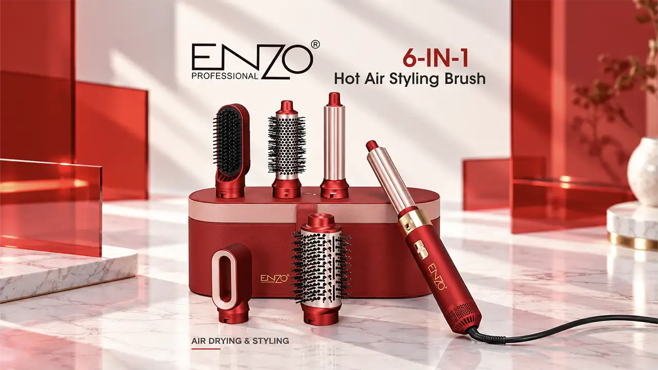 Enzo EN-4140 6-in-1 Hot Air Styling Brush