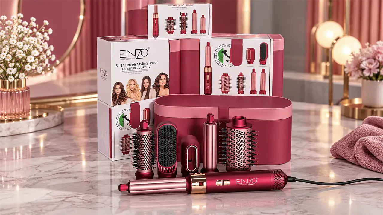Enzo EN-4140 6-in-1 Hot Air Styling Brush