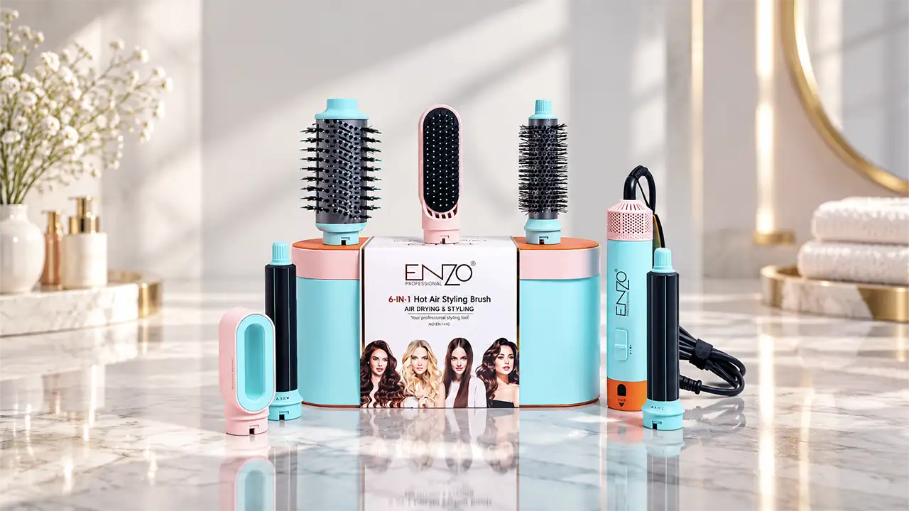Enzo EN-4140 6-in-1 Hot Air Styling Brush