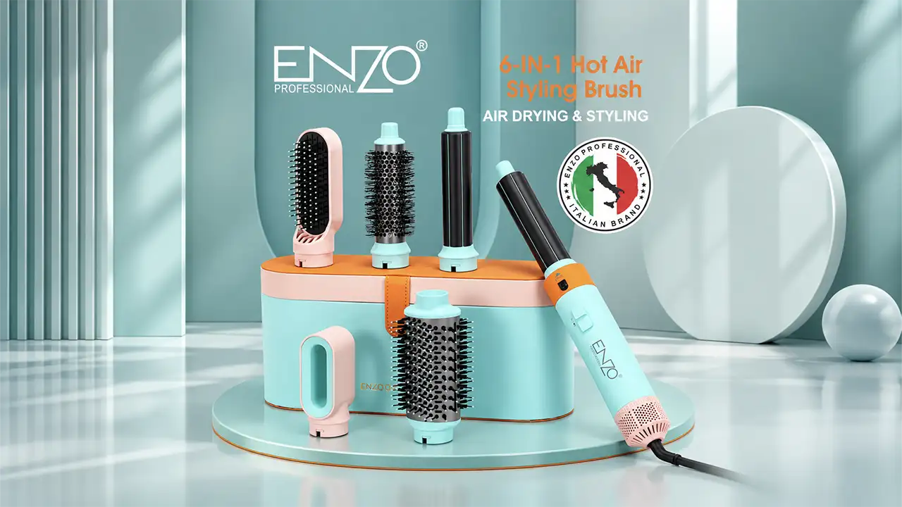 Enzo EN-4140 6-in-1 Hot Air Styling Brush