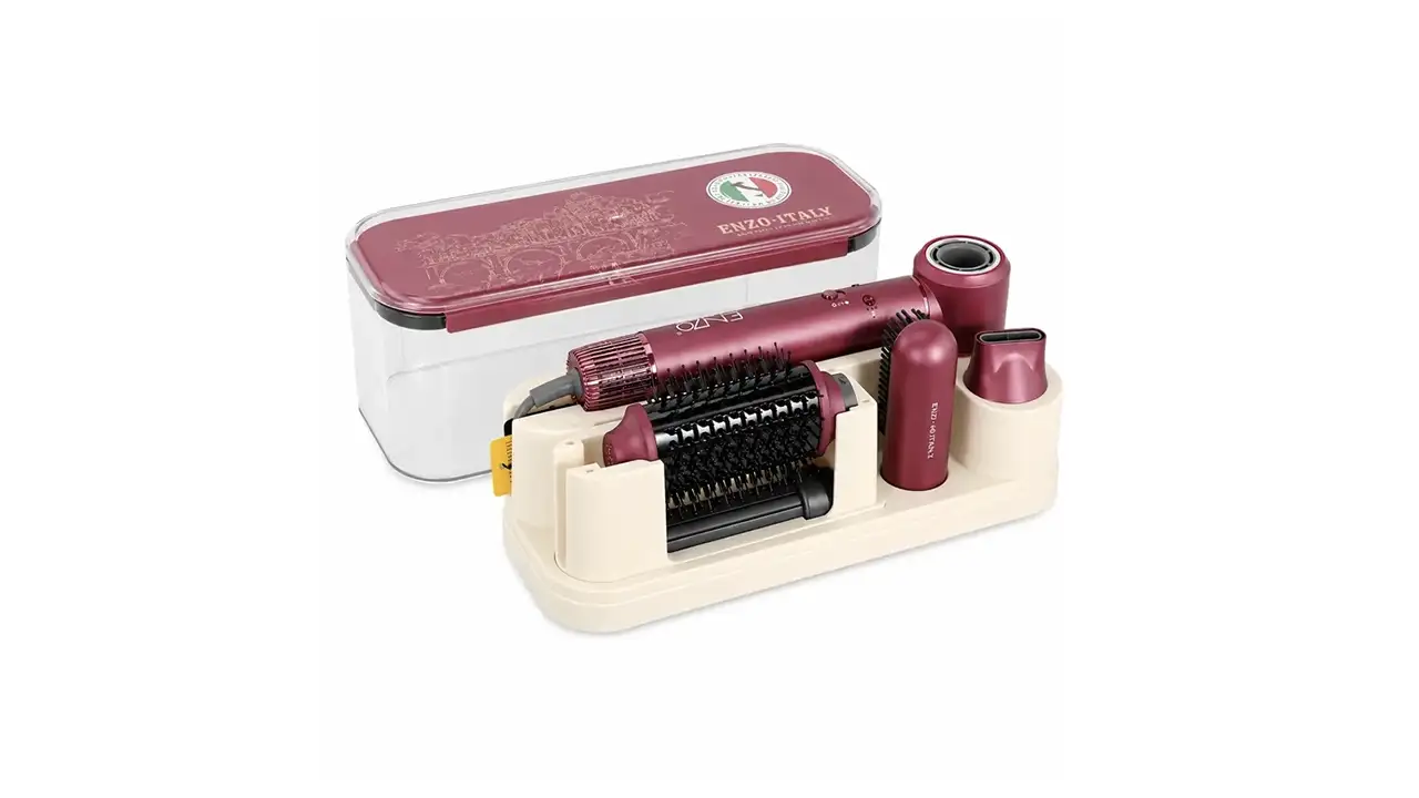 Enzo EN-502 Multi-Functional Hot Air Hair Styler - 1500W - Rose Gold