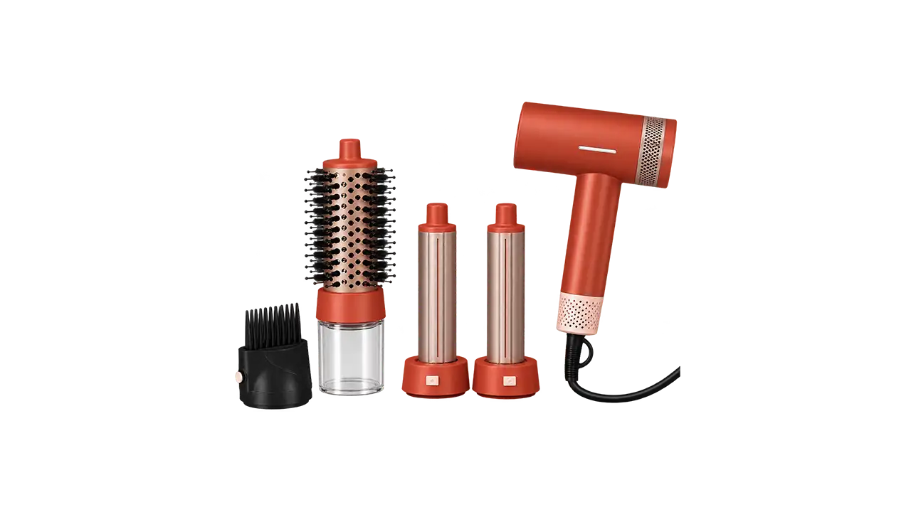 Enzo EN-6303 Italy Hair Dryer Pro Styling Kit - 1500W - Red
