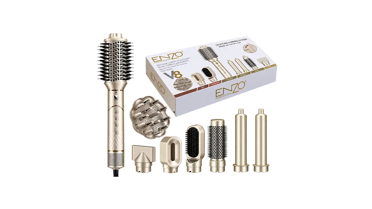 Enzo EN-755 9-in-1 Air Styling and Hair Dryer Kit