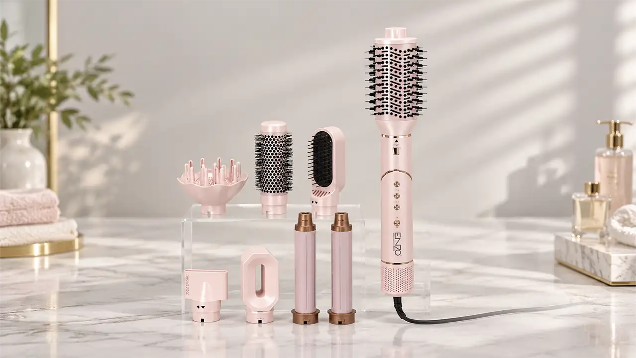 Enzo EN-755 9-in-1 Air Styling and Hair Dryer Kit