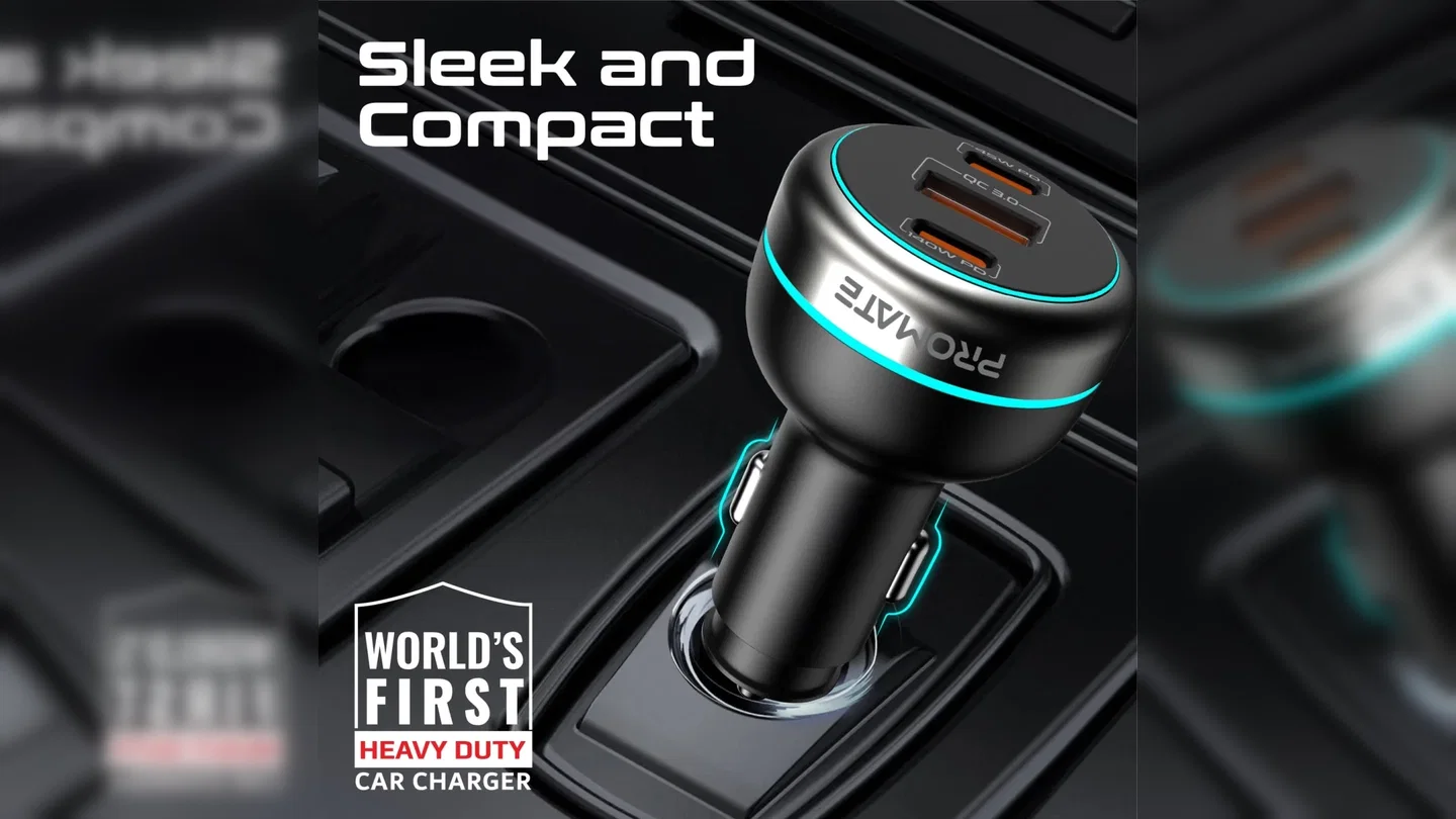 PowerDrive-230 – شاحن سيارة 230 واط RapidCharge™ مع منفذي Power Delivery وQuick Charge