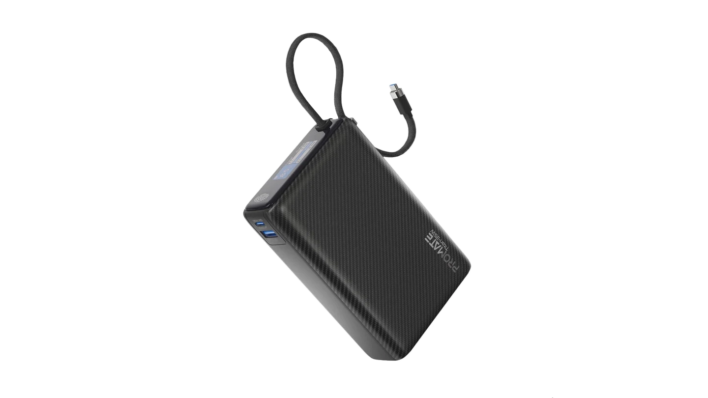 35W SuperSpeed™ Power Bank with Built-in USB-C Cable & TFT Screen