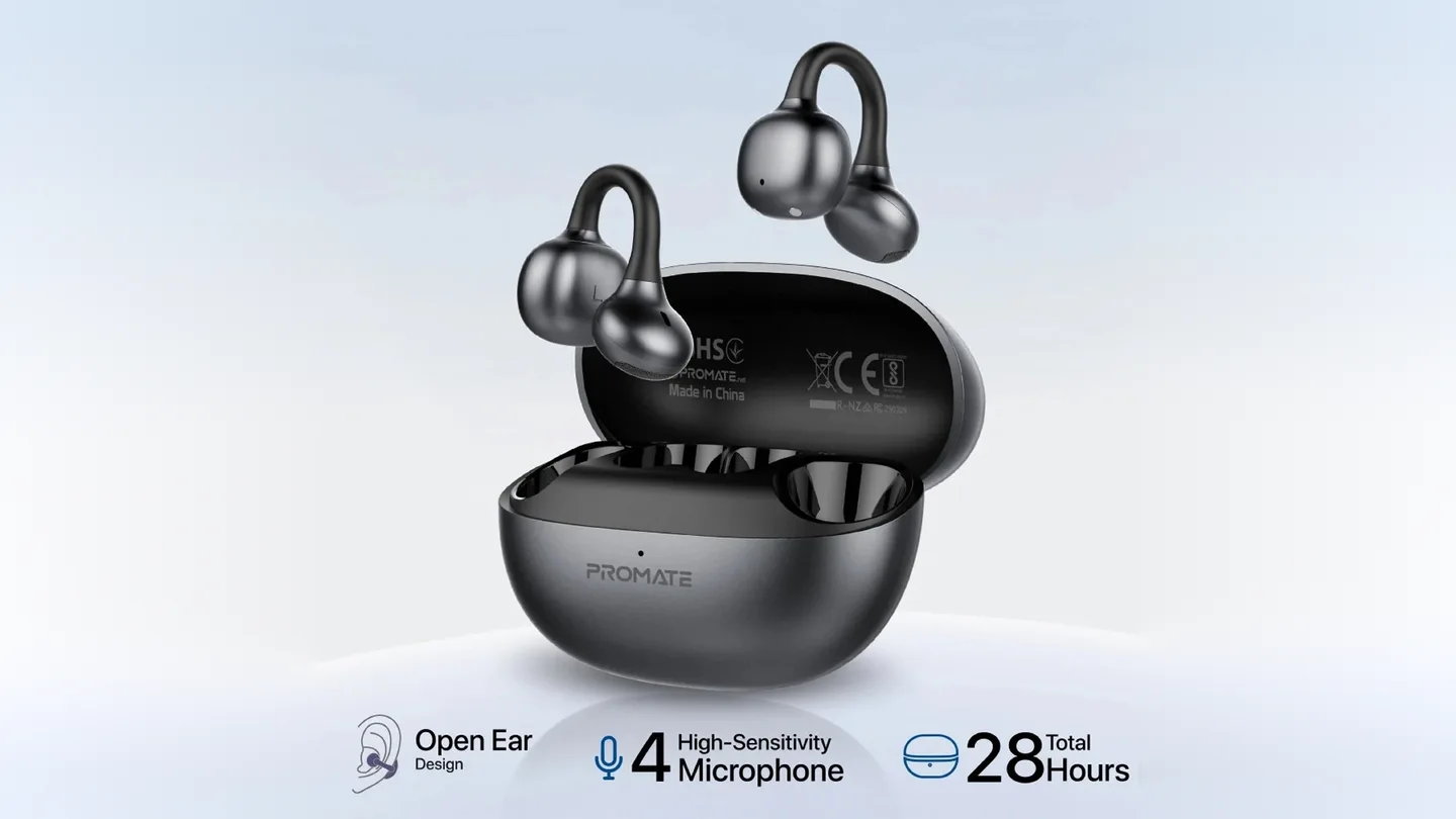 AirClip-Pro – سماعات أذن لاسلكية مفتوحة True Wireless Stereo مع IntelliTouch