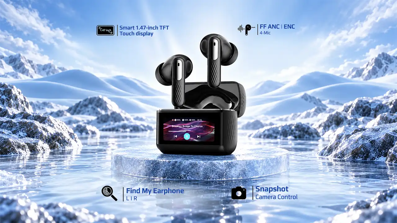 Arix – صوت احترافي وإلغاء ضوضاء ذكي وتحكم عبر شاشة لمس